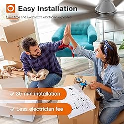addlon Ceiling Fans with Lights, 42 Inch Low