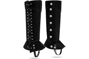 Croloose Pirate Boots Covers Men Medieval Renaissance Steampunk Halloween Pirate Leg Covers for Cosplay Costume