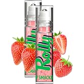 Lip Smacker Rolly Lip Gloss, Classic Roller-Ball Design for a Cooling Sensation, Hydrating &amp; Moisturizing Shine - Strawberry (Pack of 2)