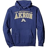 Akron Zips Arch Over Navy Officially Licensed Pullover Hoodie