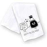 Handmade Funny Kitchen Towel - 100% Cotton Funny Hand Towel for Sushi Lovers - 28x28 Inch Perfect for Chef Housewarming Christmas Mother's Day Birthday Gift (You are My Soy Mate)