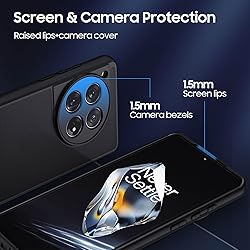 MAKAVO for OnePlus 12R Case, Translucent Matte