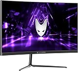 Oversteel KRYPTO 27" QHD QLED Gaming Monitor 144Hz 1ms Curved VA R1500 UK view 1