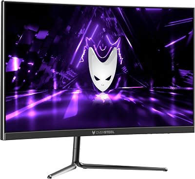 Oversteel KRYPTO 27" QHD QLED Gaming Monitor 144Hz 1ms Curved VA R1500 UK