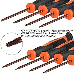 TEKPREM 8 in 1 Small Torx Screwdriver Set with T3