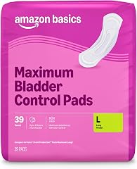 Amazon Basics Incontinence Pads for Women, Long, Maximum Absorbency, 39 Count