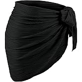 Geyoga Women Sarong Coverups Beach Skirt Triangle Shawl Wraps Short Bikini Skirt Bathing Suit for Swimwear