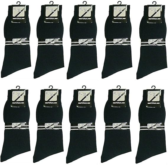 Amazon Co Jp メンズ 靴下 礼装 フォーマル 薄手 ビジネス ソックス 黒 10足セット 服 ファッション小物