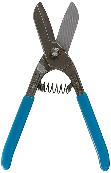 Taparia TCS 08 Steel (200mm) Tin Cutters with Spring (Blue and Silver)