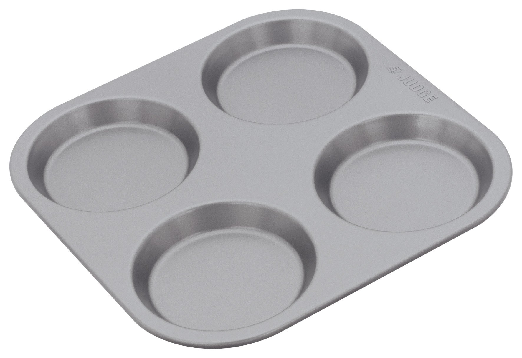 Judge Non-Stick Yorkshire Pudding Tin with 4 Cups, Dishwasher Safe 23cm x 23cm x 1.5cm - 5 Year Guarantee