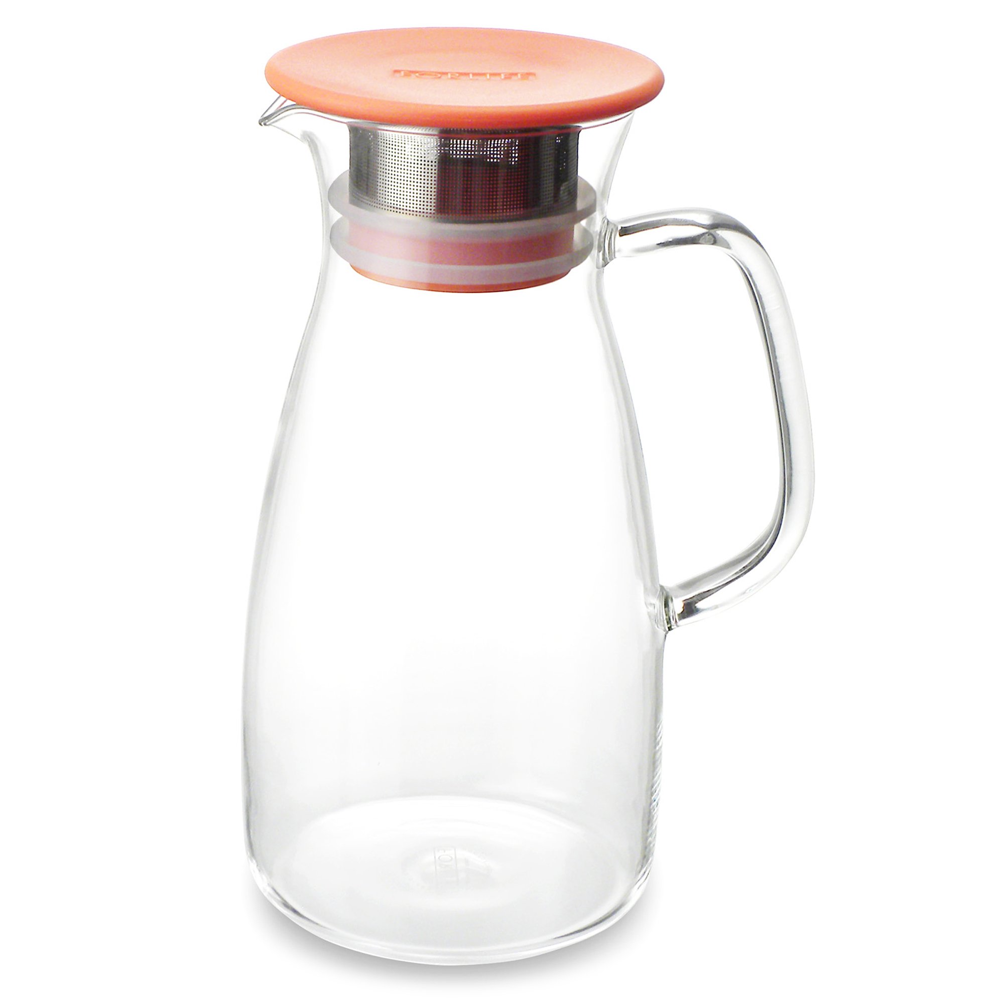 FORLIFE Mist Glass Ice Tea Jug , 34Ounce, Carrot WMC Tea