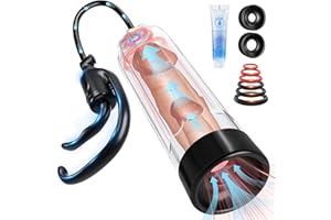 Penis Enlarge Vacuum Pump, Manual Pennis Extender Enlarger Enlargement Pump Air Pressure Device, Adult Male Sex Toys for Men 