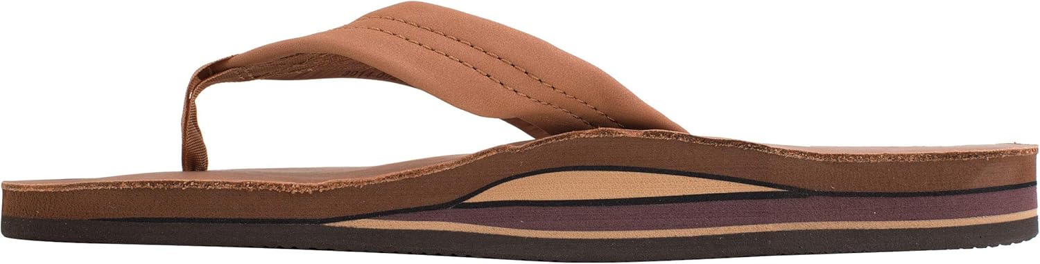 Rainbow Sandals Men's Premier Leather Double Layer with Arch Wide Strap: Shoes