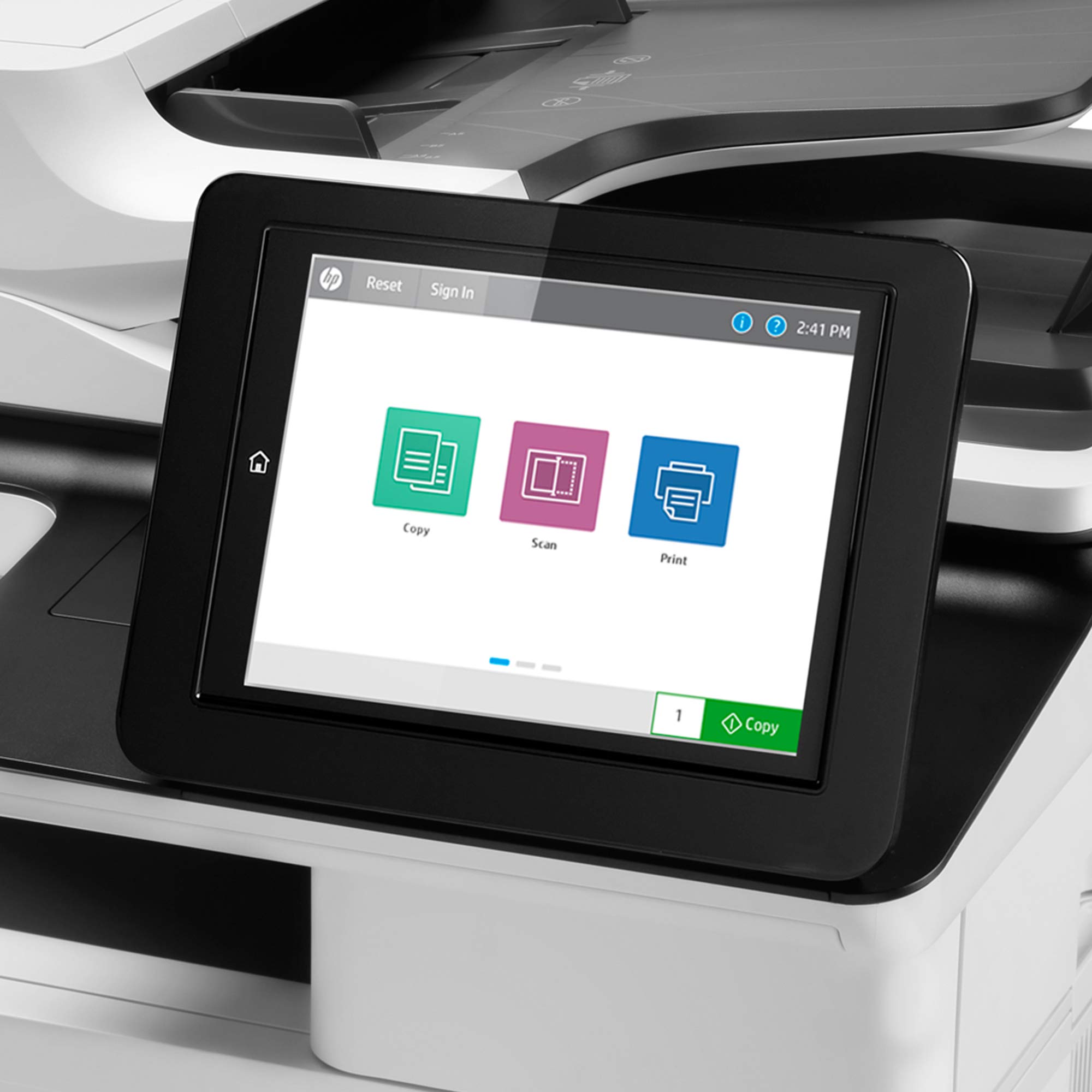HP LaserJet Enterprise MFP M636fh Monochrome All-in-One Printer with built-in Ethernet & 2-sided printing (7PT00A), White