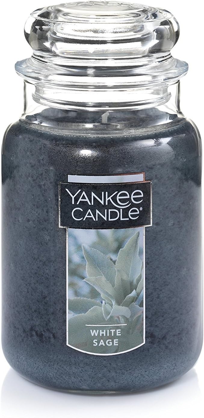White Sage Large Jar Candle,Fresh Scent Home Improvement