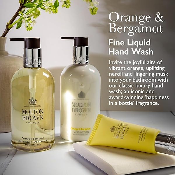 MOLTON BROWN ORANGE & BERGAMOT FINE LIQUID HAND WASH 10 FL. OZ.