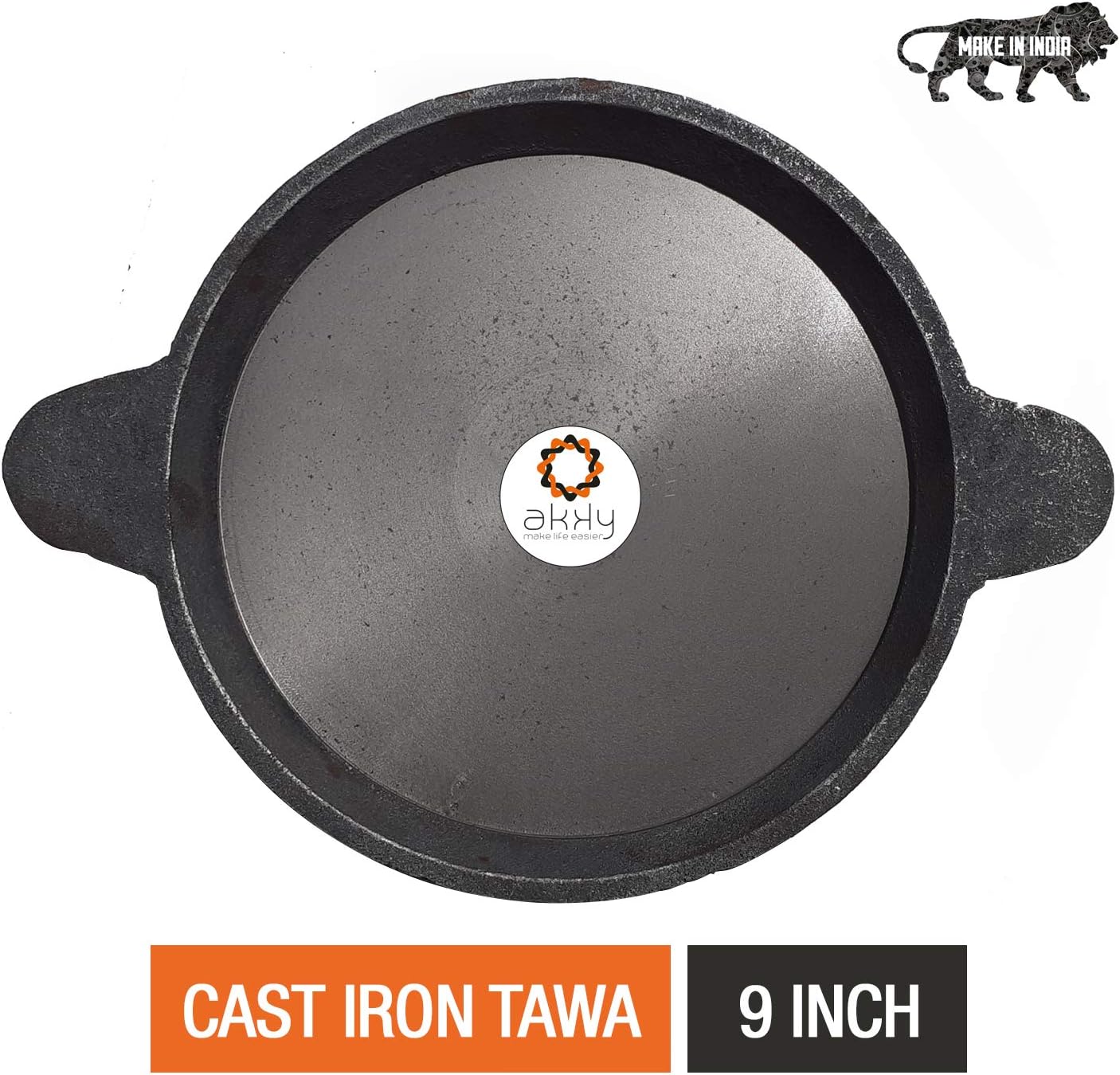 Akky Cast Iron Frying Pan, Grey, 1 Piece