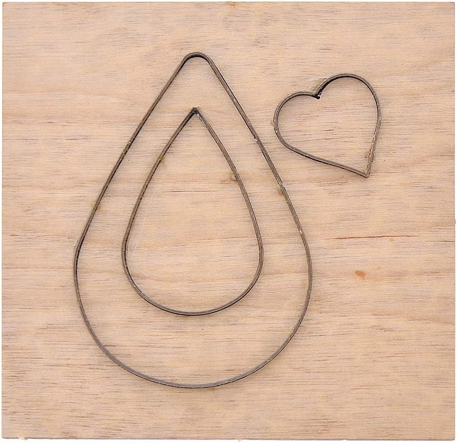 CHZIMADE Scrapbook Embossing Wooden Die Cutting Leather Mold for DIY Art Crafts Fabric Aceessory Earring Jewelry Making and Home Decoration