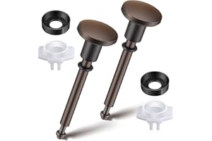 Enhon 2 Set Tub Spout Diverter Repair Kit, Includes 2 x Diverter Valve Stems, 2 x Cup Seals and 2 x Gates, Bathroom Shower Bathtub Leaky Faucet Repair Replacement Parts(Oil Rubbed Bronze,Classic)