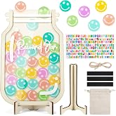 Magnetic Reward Jars for Kids,Personalized Reward Jar with Colorful Letter Stickers,Good Behavior Responsibility Training Tool for Kids,Ideal for Classroom and Home Reward System