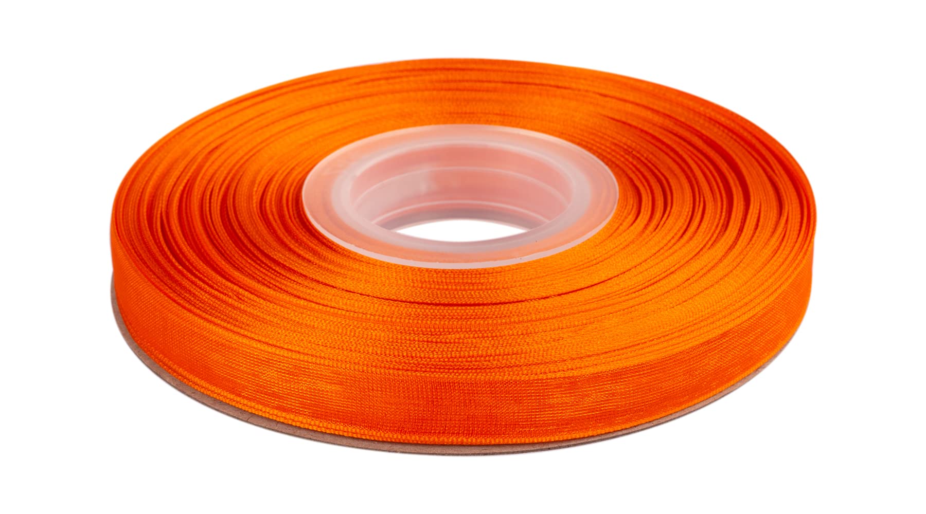 Ribbonitlux 9mm Sheer Organza Ribbon, Torrid Orange Shimmer Chiffon Ribbon 45M-Roll, Ideal for Wedding Events Christmas Decaration Making Floral Bouquets DIY Crafts