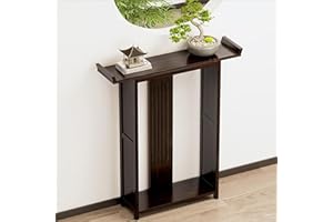 Vintage Narrow Entryway Tables, Farmhouse Console Table with Open Shelves for Entryway, Hallway, Behind Couch, Living Room(64