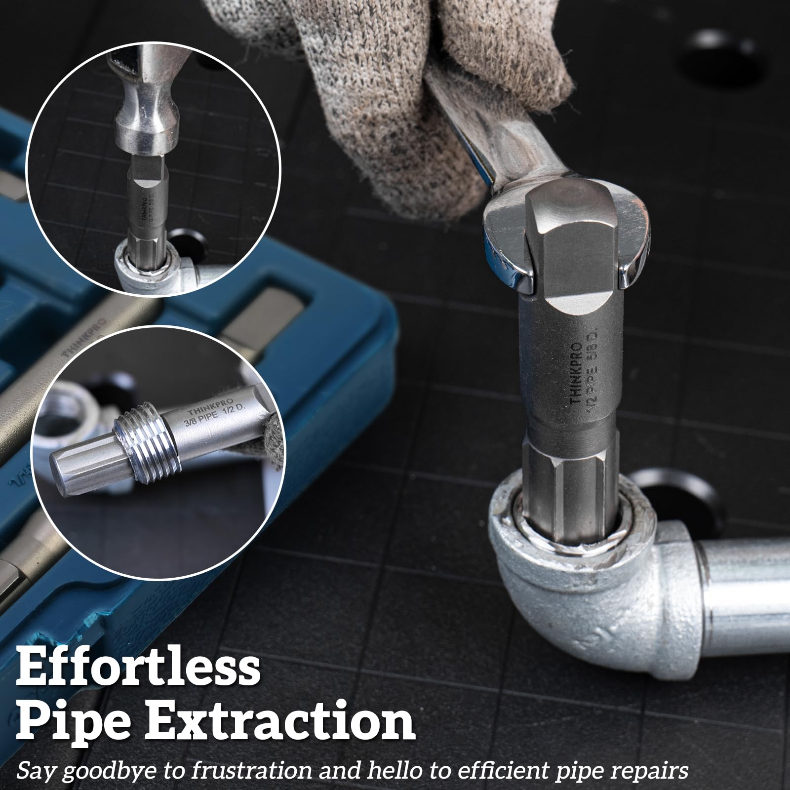 Mua Thinkpro 9-Piece Pipe Extractor Set, 1/8 to 1 Inch, Broken Pipe ...