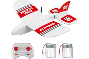 GoolRC RC Plane, KF606 2.4Ghz Remote Control Airplane, EPP Foam Fixed Wing Plane, RTF Ready to Fly Gliding Aircraft Model Toys with 2 Battery for Beginner