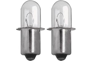 KWEOTUGO 2 Pack XPR18 18v 0.6A Xenon Flashlight Bulb fits Dewalt DW9083 DW908 DW919 DC509 Flashlights Ridgid 18 Volt Cordless Flashlights And P703 P704 Cordless Lithium Worklights