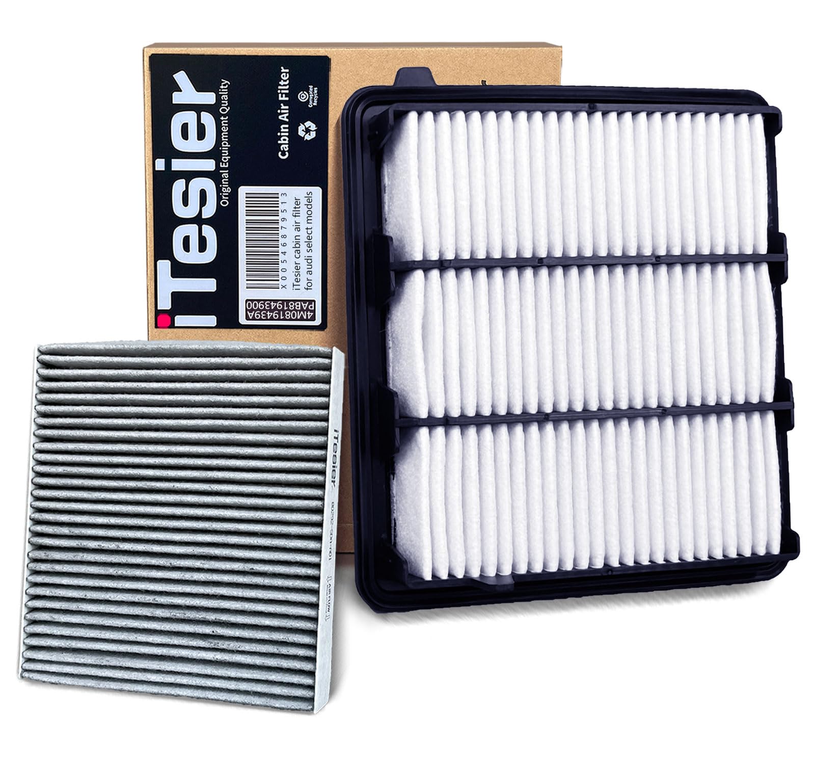 CABIN AIR FILTER Combo Kit 17220-5AA-A00 for 17-22 Honda CR-V Civic 1.5L Turbo