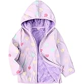 Feidoog Toddler Fleece Jacket Baby Boys Girls Hooded Zipper Long Sleeve Thick Warm Outerwear