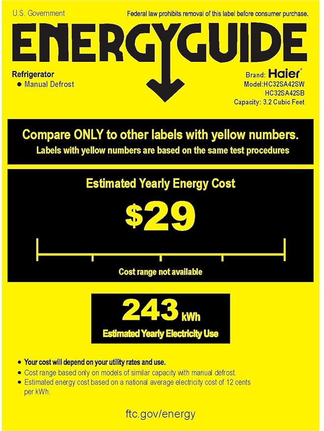 Haier HC32SA42SW Frigorífico, 90.6 Litros, Blanco: Amazon.es ...