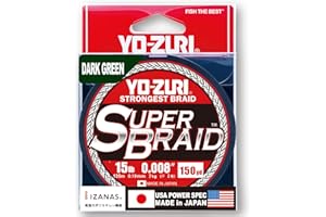 DUEL Yo-Zuri SuperBraid Dark Green 150 Yards Superbraid Fishing Line