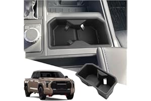 SXCY Accessoires Toyota Tundra 2022-2025 [SR/SR5/Limited/TRD Pro uniquement] Insert porte-gobelet en silicone Limiteur de gob