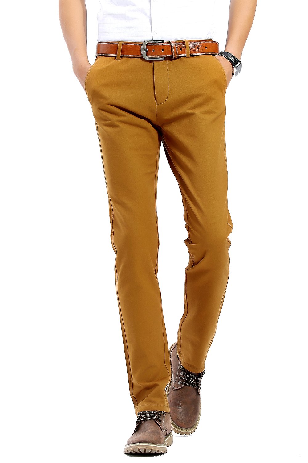 mens slim tapered dress pants