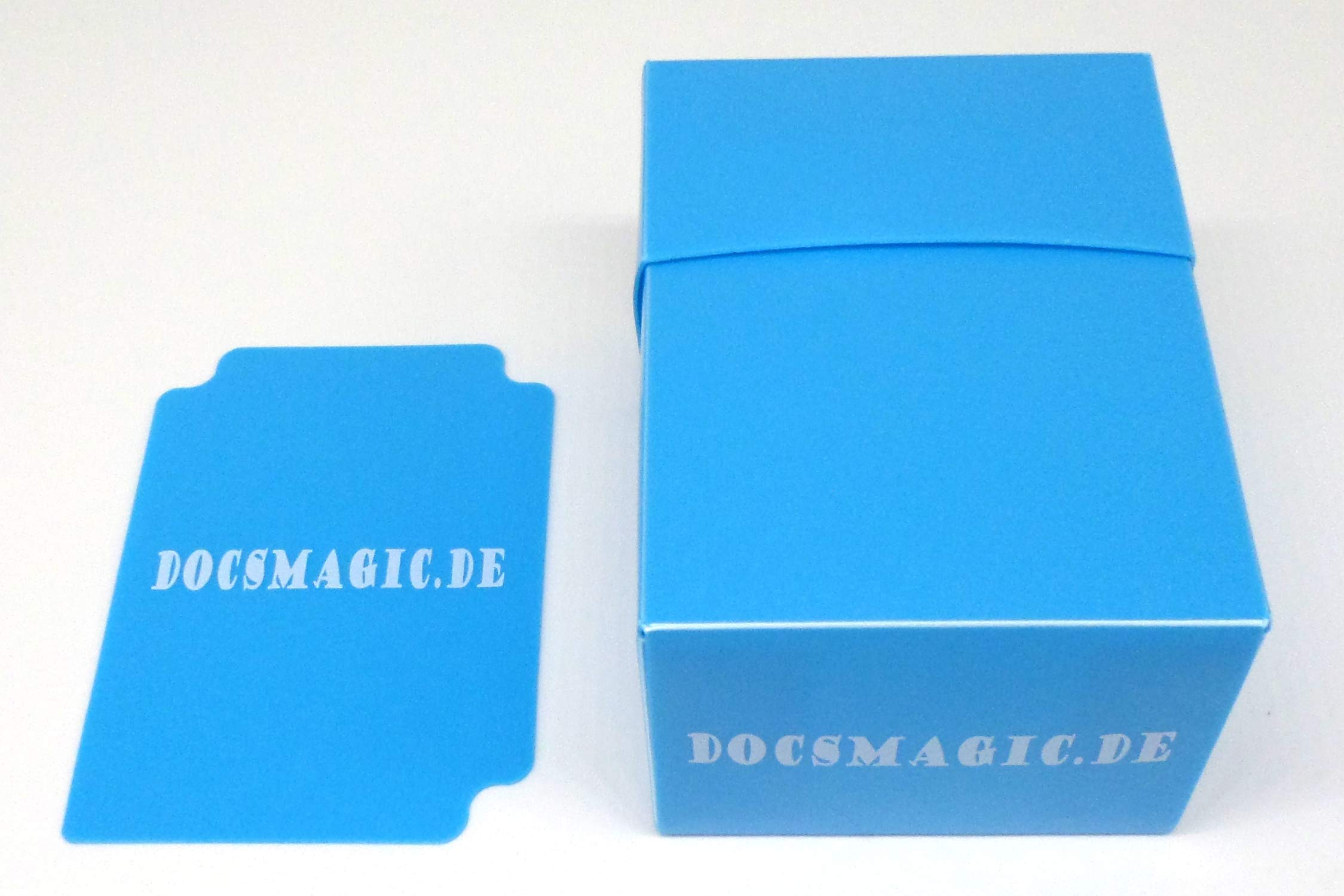 docsmagic.de Deck Box Full Light Blue + Card Divider - PKM YGO MTG