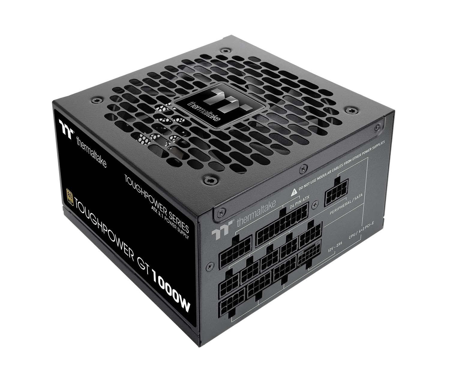 Thermaltake Toughpower GT 1000W | ATX 3.1 | 80 Plus Gold | vollmodular | PCIe 5.1 12V-2x6 (12+4) | Smart Zero Fan sehr leise | Schwarz