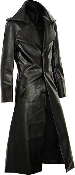 Amazon ロングコート メンズ レザーコート Puレザー トレンチコート 超ロングコート 05gw コート ジャケット 通販