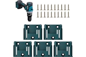 BATTOOL 5Packs Tool Holder for Makita 18V Tools Holder Dock Hanger with 15 Screws (No Tool)