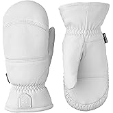 Hestra Unisex Leather Box Mitt, Leather Winter Ski Mittens for Alpine Skiing & Cold Winter Weather for Men & Women