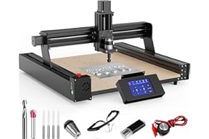 OUYANG CNC Router Machine, 3-Axis CNC Machine TTC450 Working Area 18.1 x 18.1 x 3.1inch for Engraving, Cutting MDF, Acrylic, Solid Wood, Nylon, PCB, Carbon Fiberboard, etc