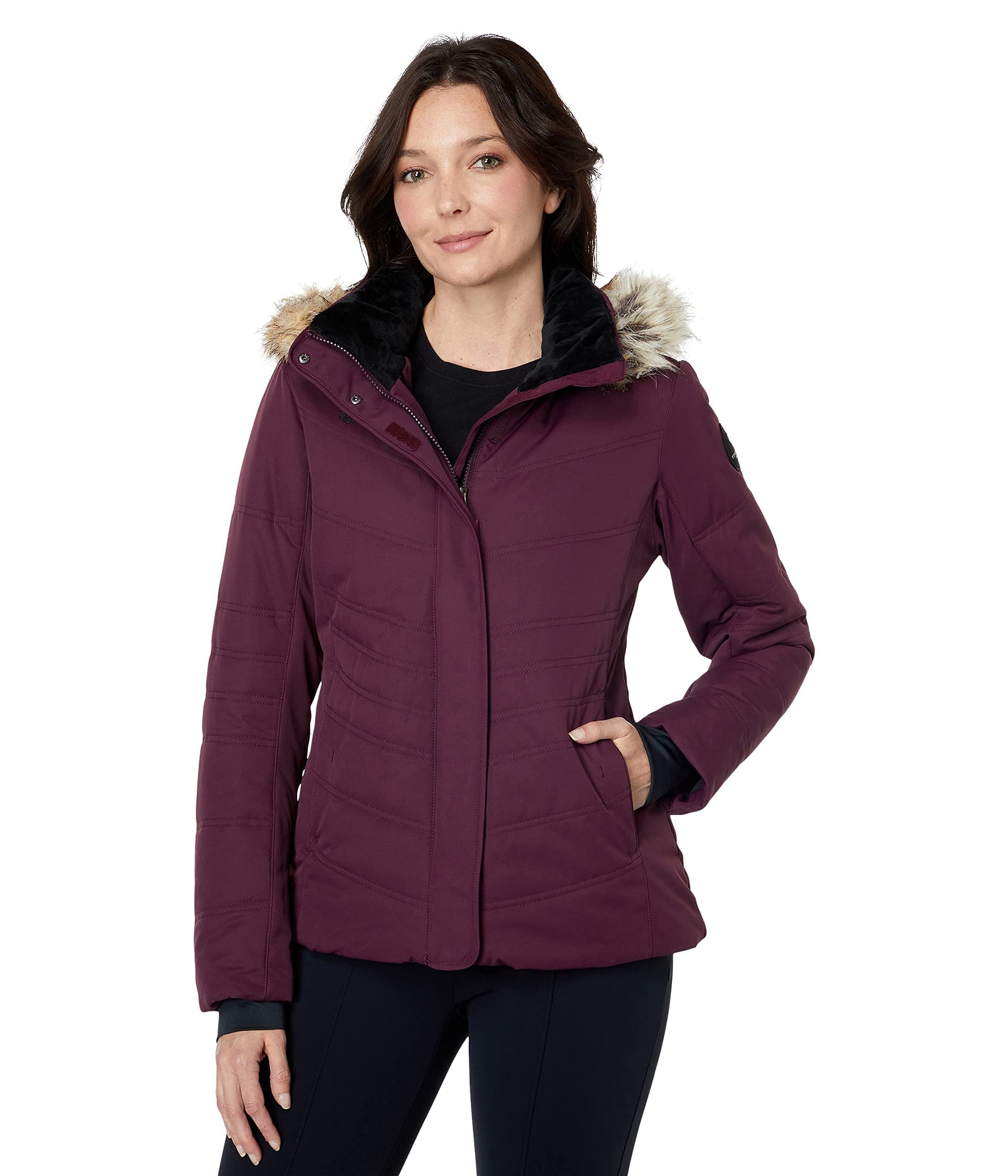 Obermeyer Women's Petite Tuscany II Jacket, Beret, 4P