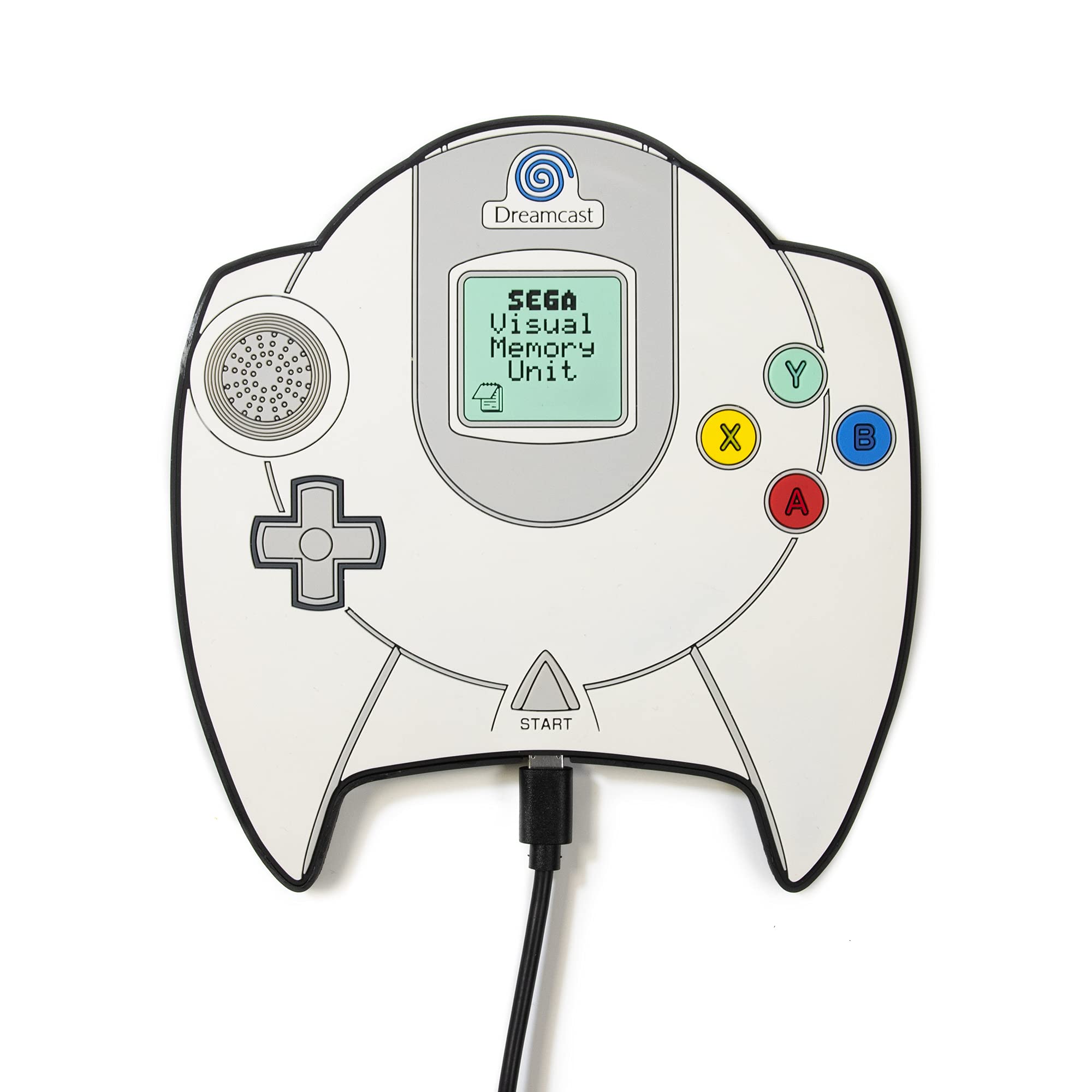 Numskull Official SEGA Dreamcast Controller Wireless Charger Pad - 10W Fast Qi Charger for all Qi Wireless devices