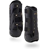 Kavallerie Classic Tendon Boots, Impact-Absorbing Material, Breathable &amp; Evenly Distribute Pressure, Protect Tendon and Ligaments, Anti-Slip, Anti- Sore and Moisture Repellant Show Jumping Boots