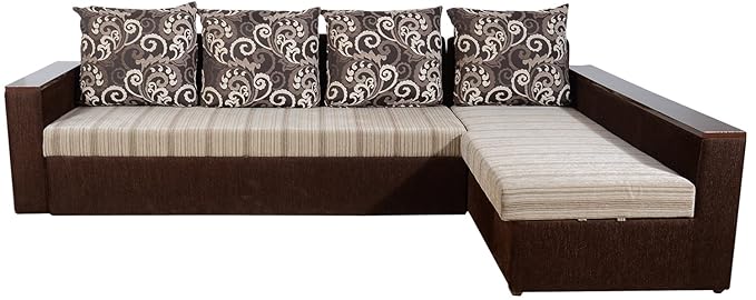 Rawat Five Seater L-Shaped Sofa (Muticolour)