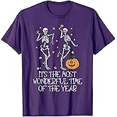It's The Most Wonderful Time of The Year Halloween Skeleton T-Shirt