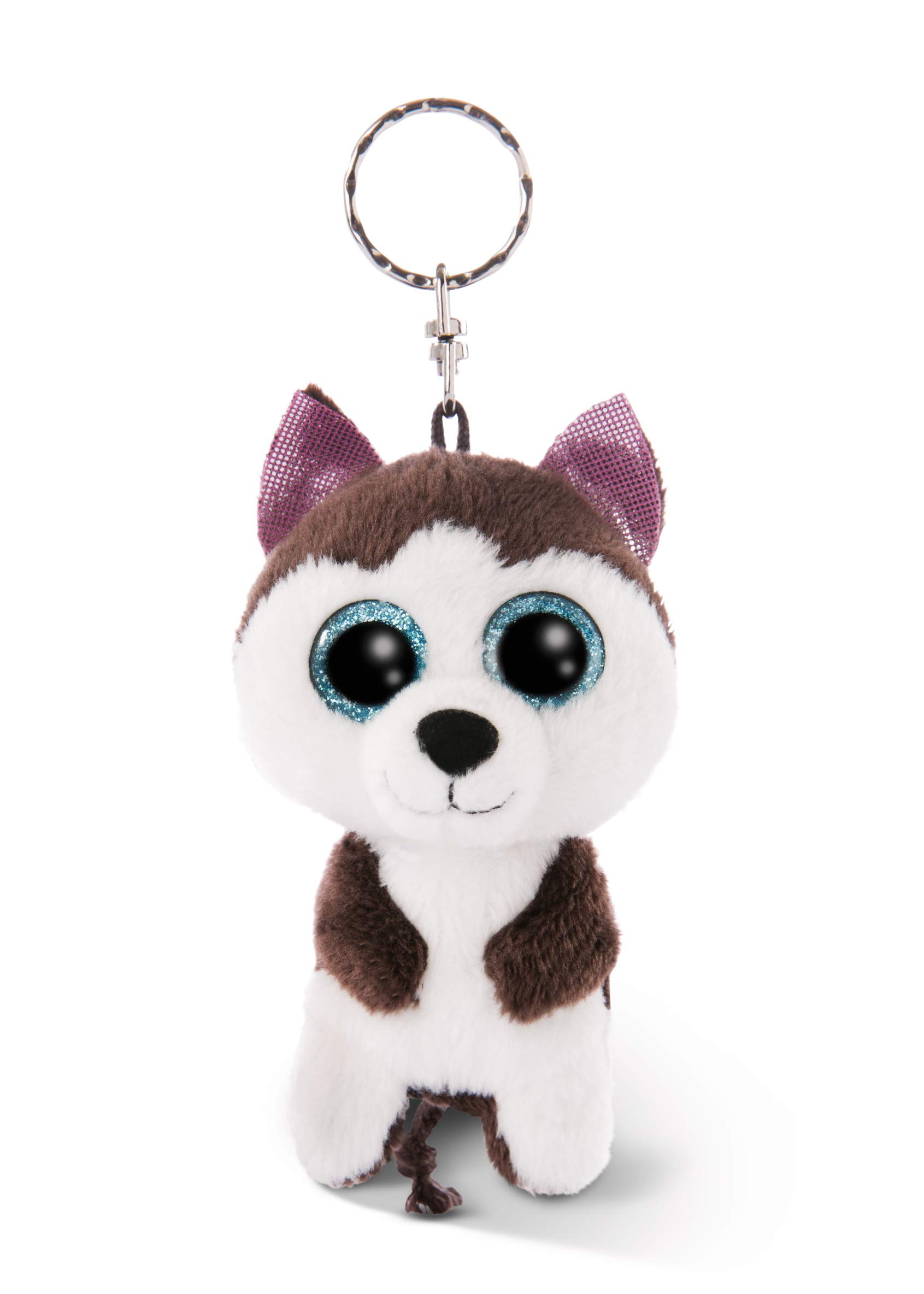 NICI GLUBSCHIS cuddly soft toy Husky Barkley, dog teddy, sweet keyholder, 9cm