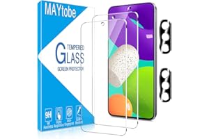 MAYtobe [2+2 Pack] Screen Protector Designed for Samsung Galaxy S25 FE Tempered Glass, Screen Protector with Camera Lens Prot