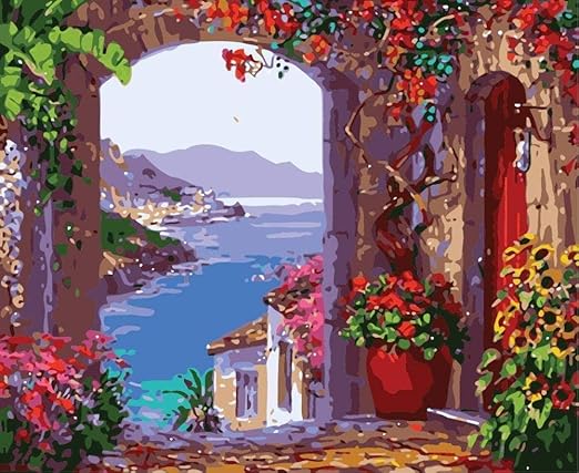 Ioiug Diy Malen Nach Zahlen Bogen Durch Das Meer Kits Thema