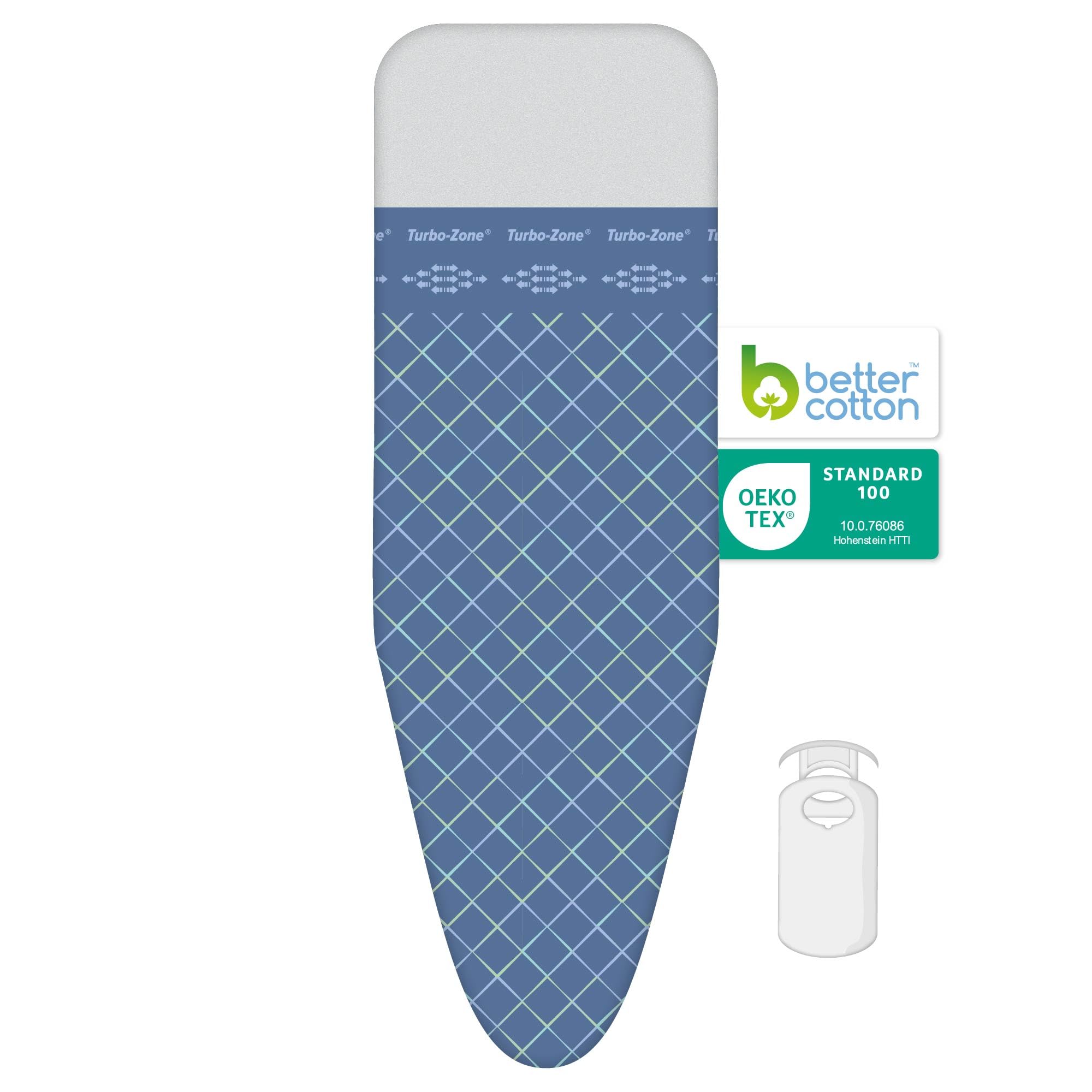 LaundrySpecialist 3 layer ironing board cover Comfort - Size L/XL Universal Max 52x140 cm - Available in two sizes - Made of 100% Cotton with a thick molton layer